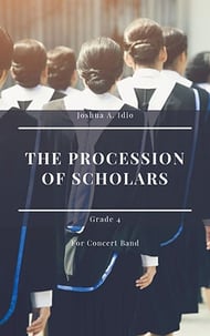 The Procession of Scholars Concert Band sheet music cover Thumbnail